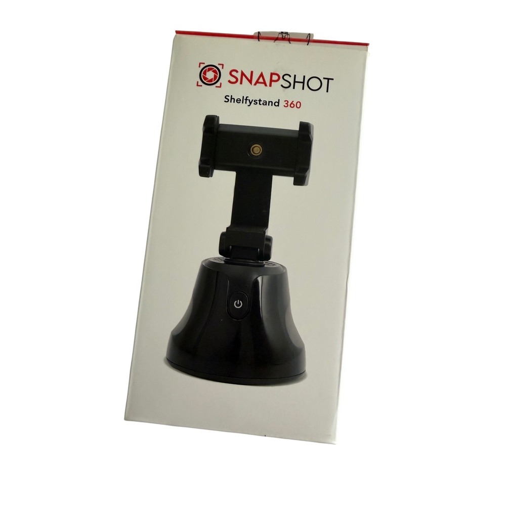 Snapshot Shelfystand 360 Smart Tracking Phone Holder Black Vlog Facial Tracking